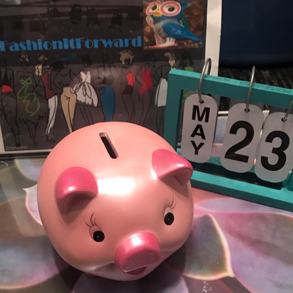 New Pink Ceramic 🐷Pink Pig Piggy Bank - Picture 2 of 16